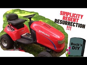 Simplicity Regent Repair - RETURN to SERVICE a Lawn Tractor that sat UNUSED for YEARS