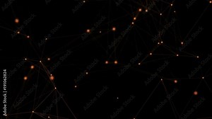 Network Technology Loop. Dynamic abstract network plexus connections. 4K UltraHD and FullHD and seamlessly loop-able