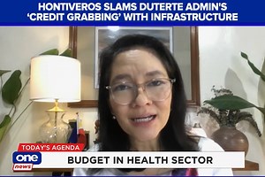 12K views · 640 reactions | #Agenda | Sen. Risa Hontiveros took a swipe at the Duterte administration's "credit grabbing" with infrastructure projects. Hontiveros though argues more health infrastructures are much needed in the face of the COVID-19 pandemic. Get updates via Viber: https://bit.ly/36uQLSo Join us on Telegram: https://t.me/onenewsph | ONE News | Facebook