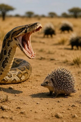 Can a Hedgehog Survive a Python Attack? Slow Motion Wildlife Shorts