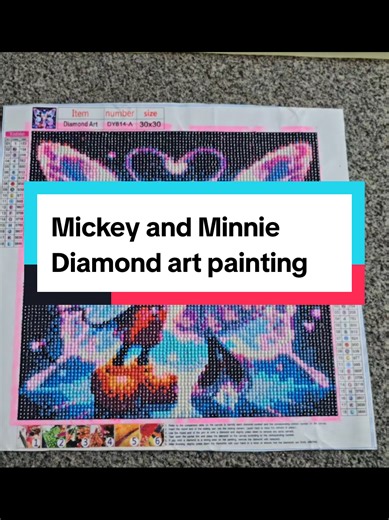 I love this mickey and minnie mouse diamond art painting #diamondart #diamondartpaintings #diamondartlovers #Mickeyandminnie#mickeymouseminniemouse
