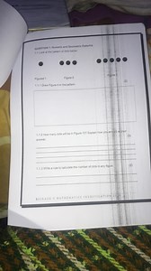 QUESTION 1: Numeric and Geometric Patterns1.1 Look at the patt... | Filo