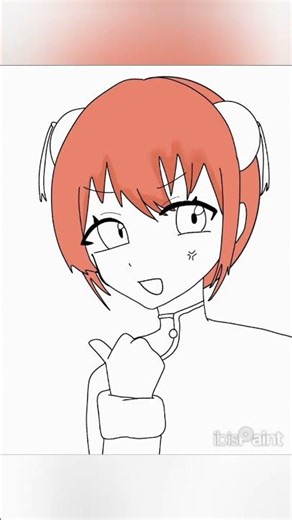【銀魂】神楽ちゃんは何にキレているのでしょうか…？ #ワンドロ #イラスト #アイビスペイント #新人 #イラストメイキング #銀魂 #神楽