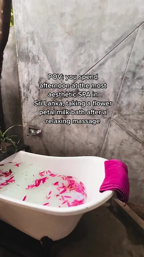 Relaxing Spa Day in Sri Lanka: Flower Petal Milk Bath and Massage
