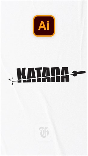 Sliced Text Effect logo tutorial. #howtodesignlogo #illustratortips #learnlogodesign #logotutorials