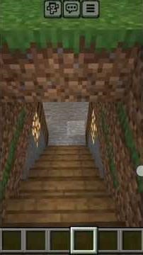 Underground hidden stair in Minecraft 📶