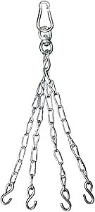 Ringside Heavy Duty Boxing Muay Thai Heavy Bag Hanger Chain and Swivel Silver 24 inches Long