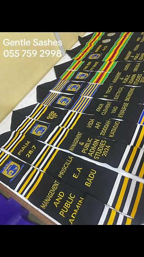 Congratulations to my ATU graduands. Thank you guys for choosing Gentle Sashes #fypシ゚viral #graduation #ATU