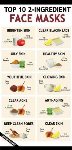 👉 Top 10 DIY Face Masks with Only 2 Ingredients | Get Glowing Skin Fast#skincare #facemask #glowing