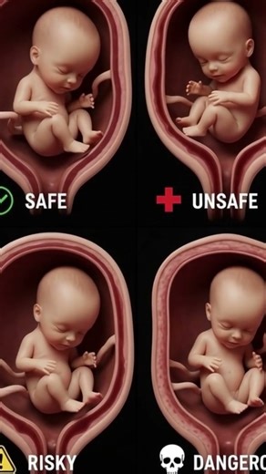 Baby Positions in Womb 😱 Safe vs Dangerous Pregnancy