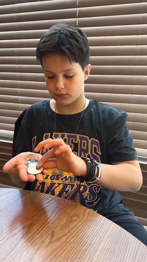 1.5K views · 30 reactions | My favourite type of close up magic is coin magic. It’s so much fun to perform. I’m always working on new coin routines. This is one of my favourites. It’s really crazy! I hope you like it, let me know what you think in the comments  | Ryland - The Kid Magician | Facebook