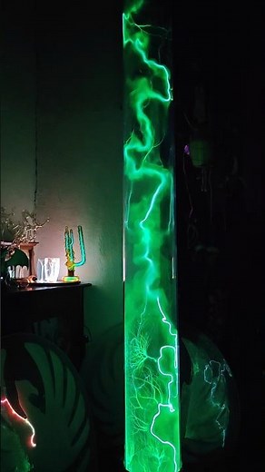 Giant Green Plasma Tube