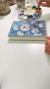 41K views · 843 reactions | Rice paper so pretty I just had to use it all! A fun and surprisingly quick project!  ⭐️ Get full list of products on my blog here - https://www.ivetaziedina.com/post/floral-notebook-with-rice-paper-blending | Iveta Ziedina | Facebook