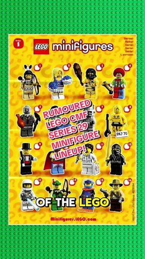 LEGO CMF Series 29 Rumored Minifigure Lineup Revealed