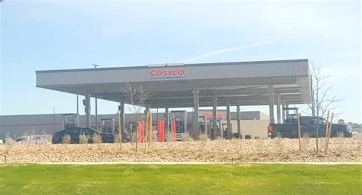 The gas station at the new Costco in Liberty Hill is now open. The warehouse opens March 11 at 8 a.m. | The Liberty Hill Independent