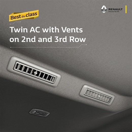 10K views · 21 shares | The whole family stays cool in the #RenaultTRIBER, thanks to its Twin AC with vents on 2nd and 3rd rows. Know more: bit.ly/RenaultTRIBER | Renault | Facebook