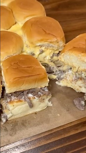 Philly Cheesesteak Sliders #kingshawaiian