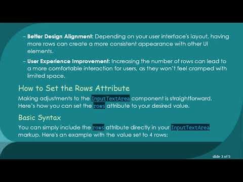 Setting the rows Attribute for Blazor InputTextArea Made Easy