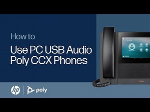 Poly CCX Phones: How to Use PC USB Audio | HP Support