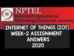 Introduction to Internet Of Things(IOT) WEEK-2 NPTEL Assignment Answers||#iot||#NPTEL||