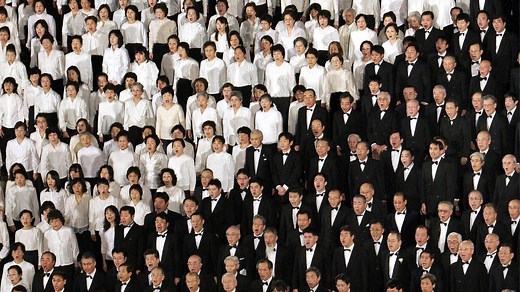 Monumental sound as 10,000-strong Japanese megachoir sings Beethoven’s ‘Ode to Joy’