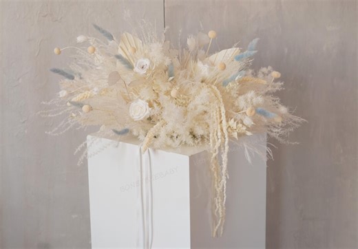 BOHO Pampas Grass Wedding Centerpiece Arrangement,wedding Centerpiece Decor, Backdrop Decor,white Wedding Centerpiece,wedding Decor - Etsy