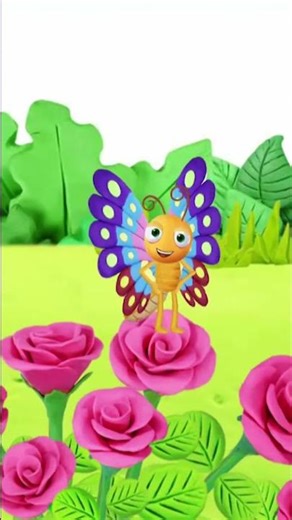 Sweet Claymation Kids & Butterflies Invite You To Subscribe! #shorts