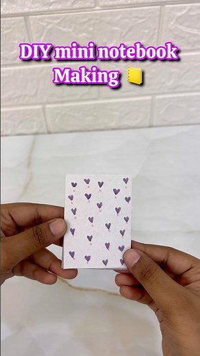 How to mak easy Mini Notebook in 5-mins✨📒