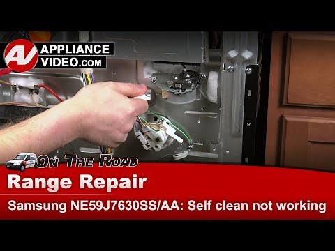 Samsung Stove Repair - Self Clean Not Working - Door Latch Assembly
