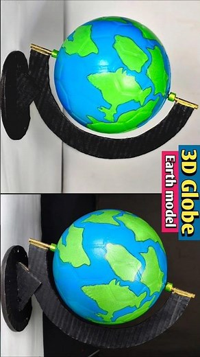 3d earth model school project ideas #shorts #youtubeshorts #project #earth #scienceproject