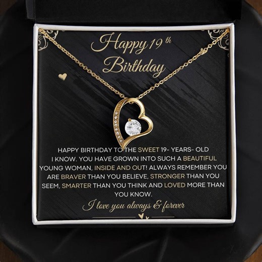 19th Birthday Gifts for 19 Year Old Girl, Birthday Gift Ideas for Her, Happy 19th Birthday Card, Jewelry Gifts for Girls, Sweet 19 Gift Idea - Etsy