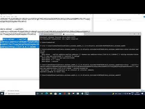 Mining Dero coin for windows CPU Mining