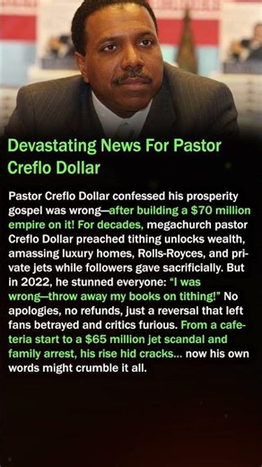 Devastating News For Pastor Creflo Dollar #shorts
