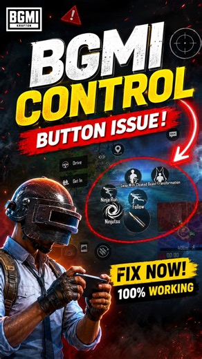 BGMI Control Button Issue? 😱 100% Working Fix! #shorts