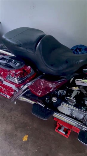 1993 Harley Davidson Electra glide stunt build #viral #fypシ #custom #stunt