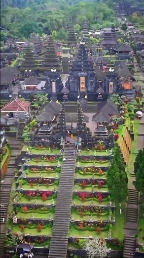 Besakih Temple From The Sky #bali #travel #culture #baliescape #tradition