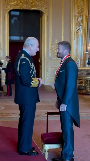 5.7M views · 183K reactions | Congratulations, Sir David Beckham! We see that little smile, Lady Beckham! | HELLO! | Facebook