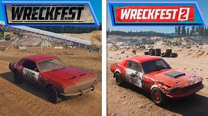 竞速赛车游戏Wreckfest 初代对比2代车辆损伤害+物理+画质对比
