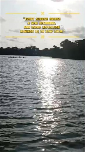 Every Sunrise Brings a New Beginning 🌅 | Calm Morning Lake Motivation #sunrise