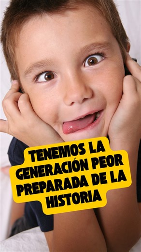 Tenemos la generación peor preparada de la historia, y lo peor es que probablemente la que venga después estará todavía peor preparada y eso lo sabe prácticamente todo el mundo | Web del Maestro CMF