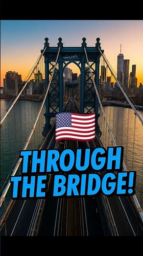 Drone Flies Through NYC’s Iconic Bridge! #ManhattanBridge #NYCViews #DroneNewYork