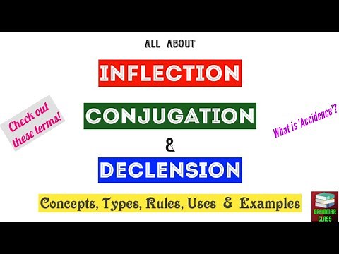 Inflection, Conjugation & Declension in Grammar || Regular & Irregular Verbs