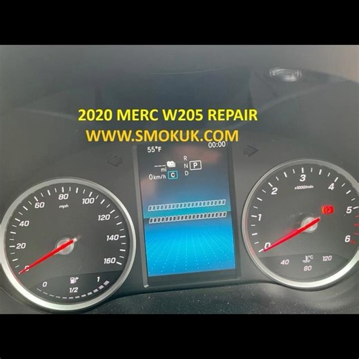#shorts 2020 Mercedes C-CLASS DASH REPAIR Mistake (Mileage Correction) Cluster Adjust Lower FIX SMOK