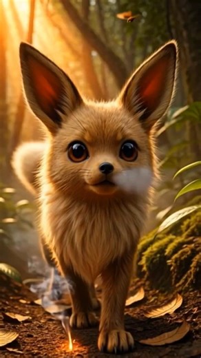 “Jungle ke beech Eevee ka Fire Evolution 😳🔥🔥”