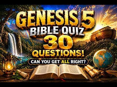 Genesis Bible Quiz (30 Questions) | Read Along & Test Your Faith | Watch Until the End!