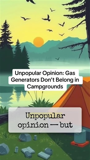 Why Gas Generators Should Be Banned in Campgrounds