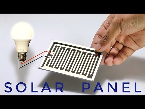 How to make a solar panel at home diy