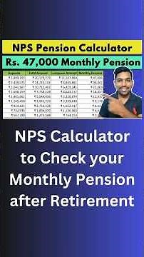 NPS Pension Calculator - How much Monthly Pension?