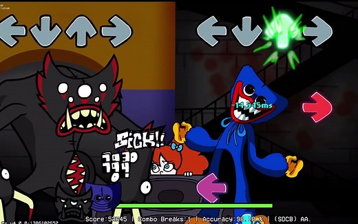 [FNF]Killy Willy vs Huggy Wuggy & Player（Poppy游戏时间）