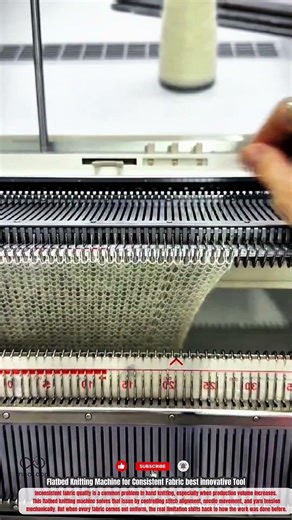 Flatbed Knitting Machine for Consistent Fabric best innovative Tool #innovative#Tool